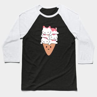 Cat Ice Cream is so kawaii Baseball T-Shirt